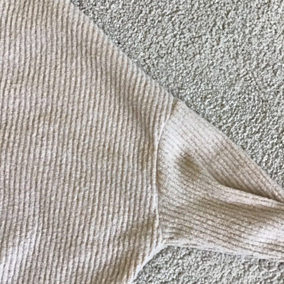 Cream/ Taupe boat neck sweater - Picture 5 of 8
